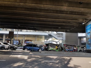Vue depuis lâhĂ©bergement
