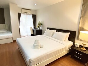 Standard Room, 2 Bedrooms, Non Smoking, City View | 2 bedrooms, in-room safe, desk, blackout curtains - 14 Place Sukhumvit Suites - SHA Plus (Bangkok)