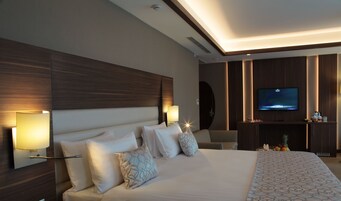 1 habitación, ropa de cama de alta calidad y minibar 
