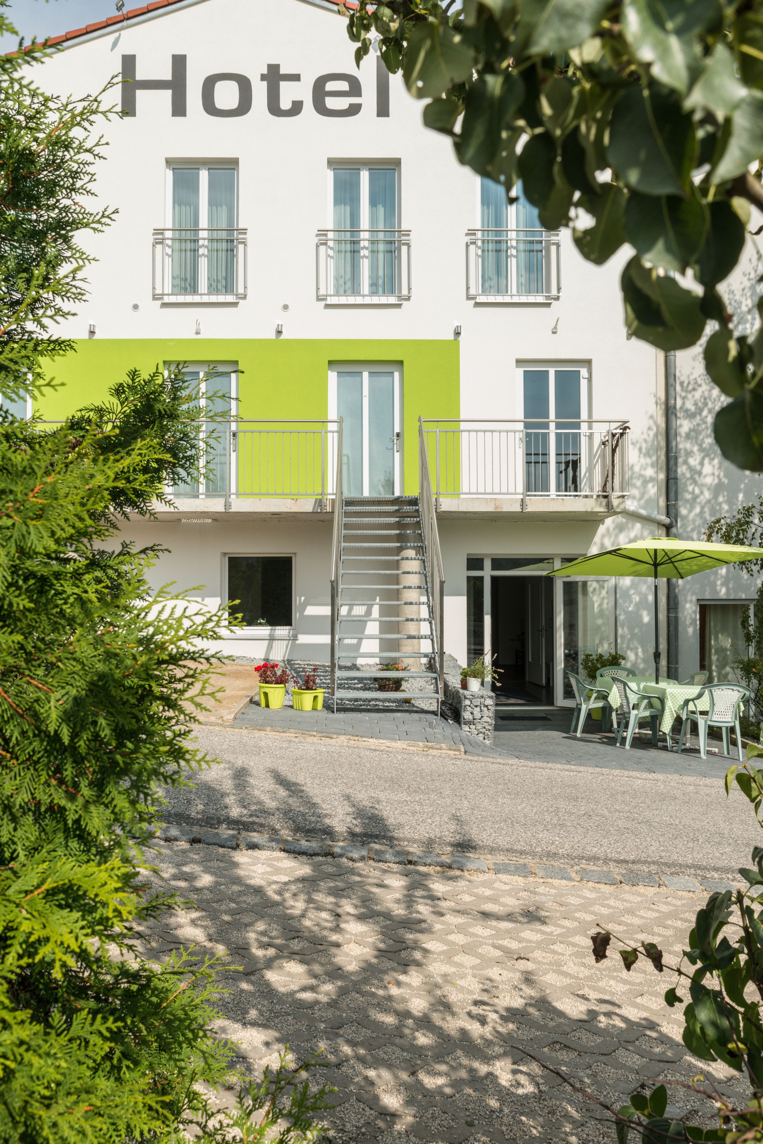 Fassade der Unterkunft