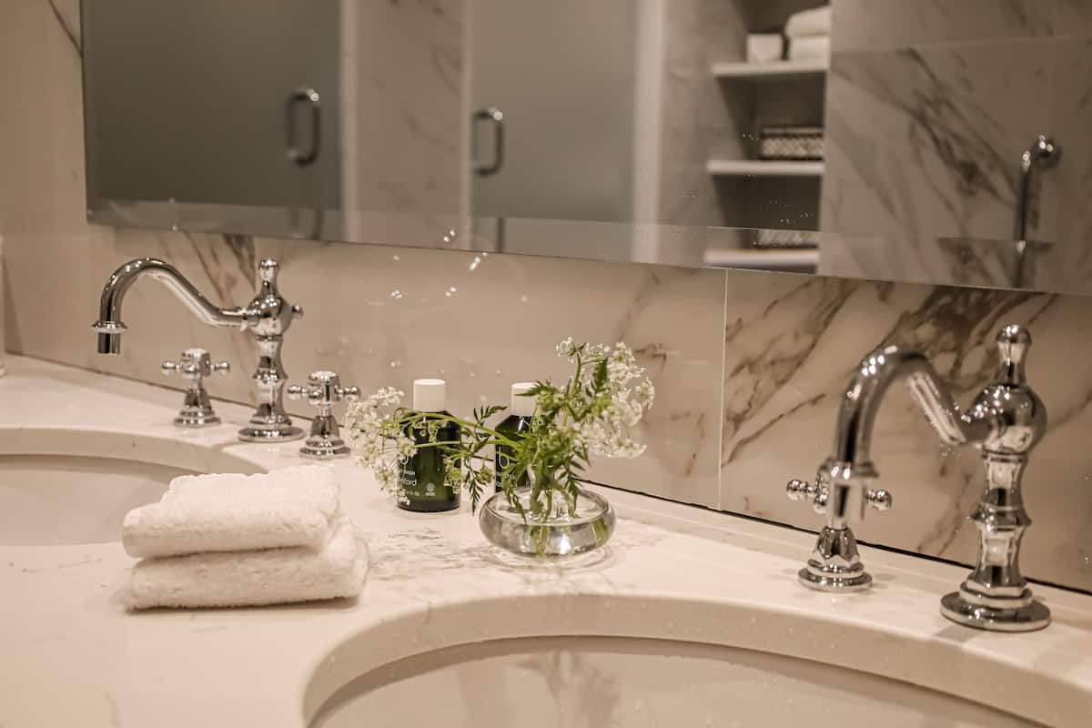 free toiletries, hair dryer, bathrobes, slippers