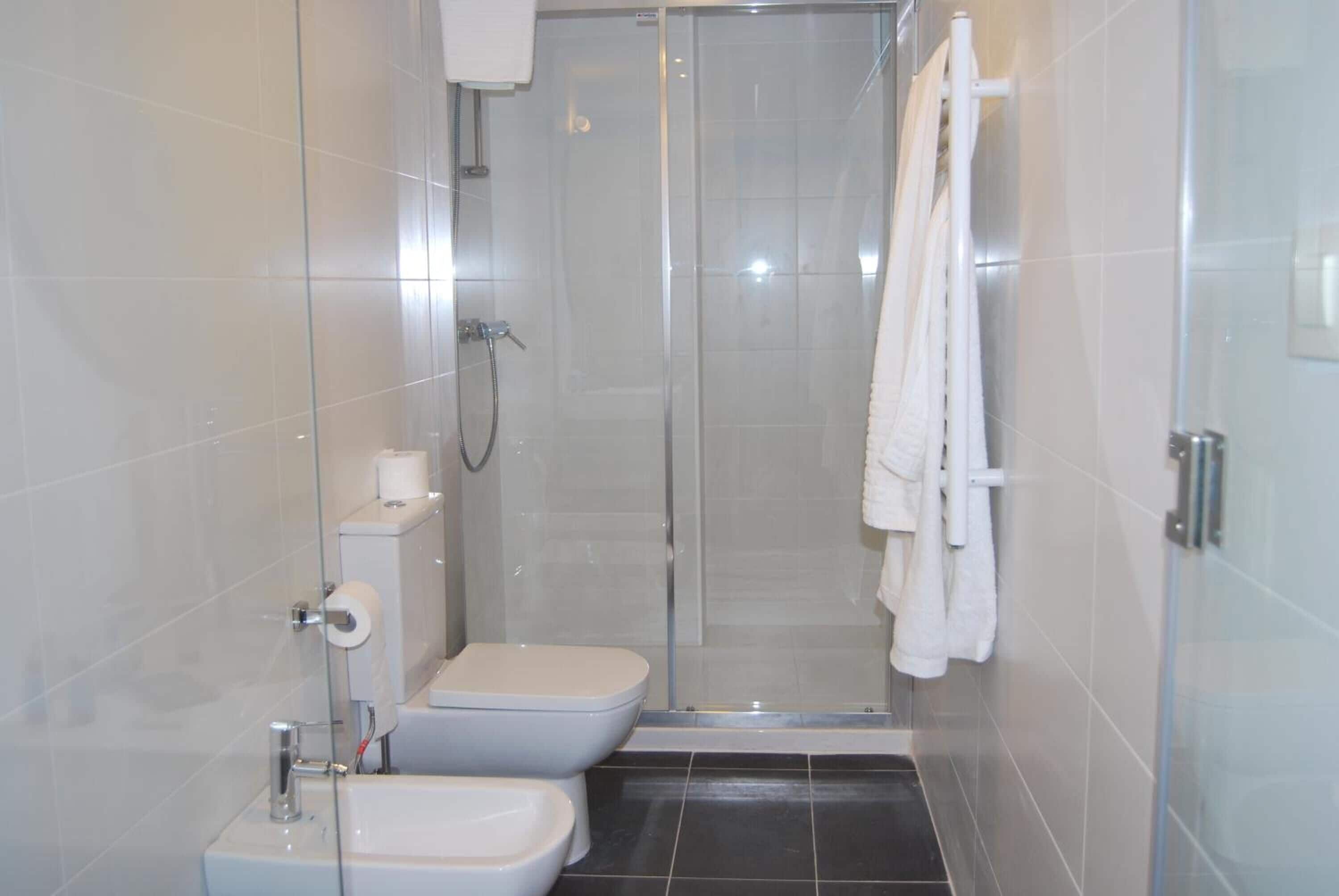 free toiletries, hair dryer, towels