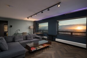 Panorama appartement, 1 slaapkamer (39th floor 771) | Hypoallergeen beddengoed, individueel gedecoreerd