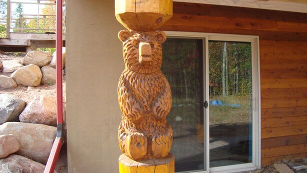 Exterior detail - The Bear Cabin (Ironwood)