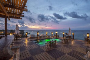 Outdoor banquet area - Hotelito Azul - A Michelin Key Winner (Tulum)