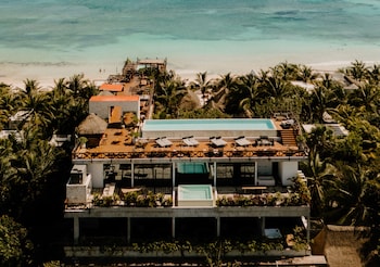 Aerial view at Hotelito Azul - A Michelin Key Winner