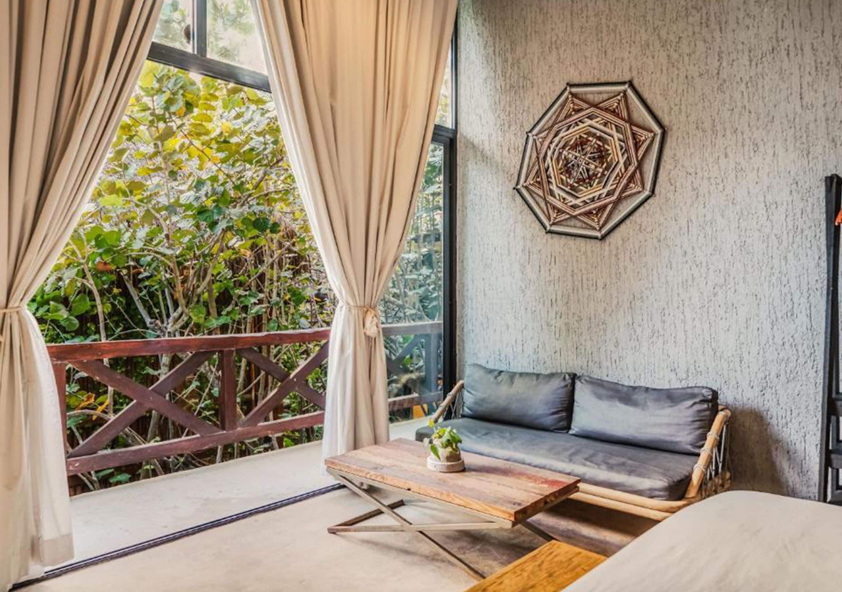 garden view villa | living area | ipod dock, books, mp3 dock