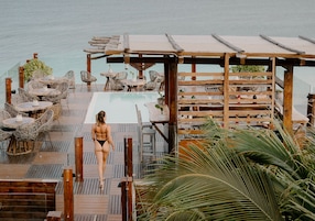 2 outdoor pools, open 11:00 AM to 10:00 PM, free cabanas, sun loungers