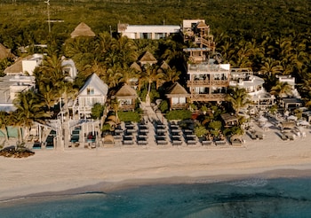 Aerial view at Hotelito Azul - A Michelin Key Winner