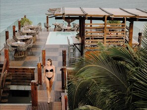 2 outdoor pools, open 11:00 AM to 10:00 PM, free cabanas, sun loungers