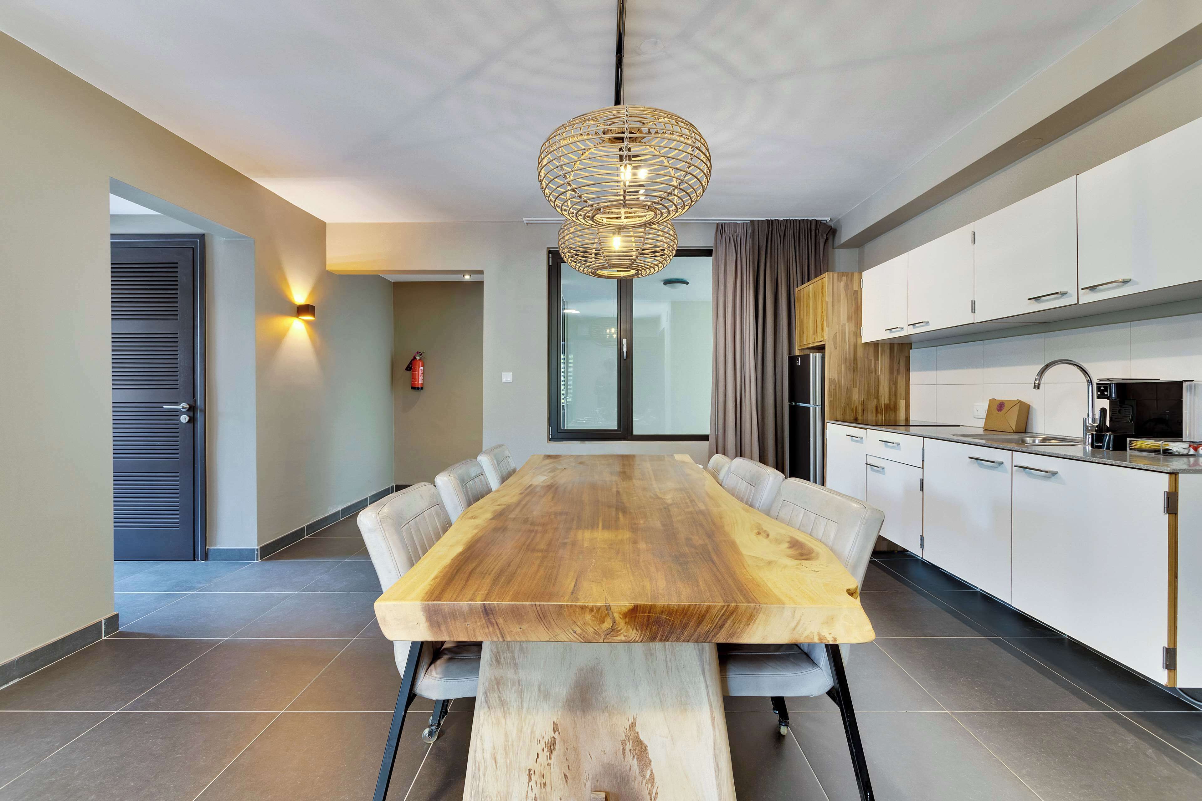 2 king beds two bedroom apartment | private kitchen | fridge, microwave, stovetop, coffee/tea maker