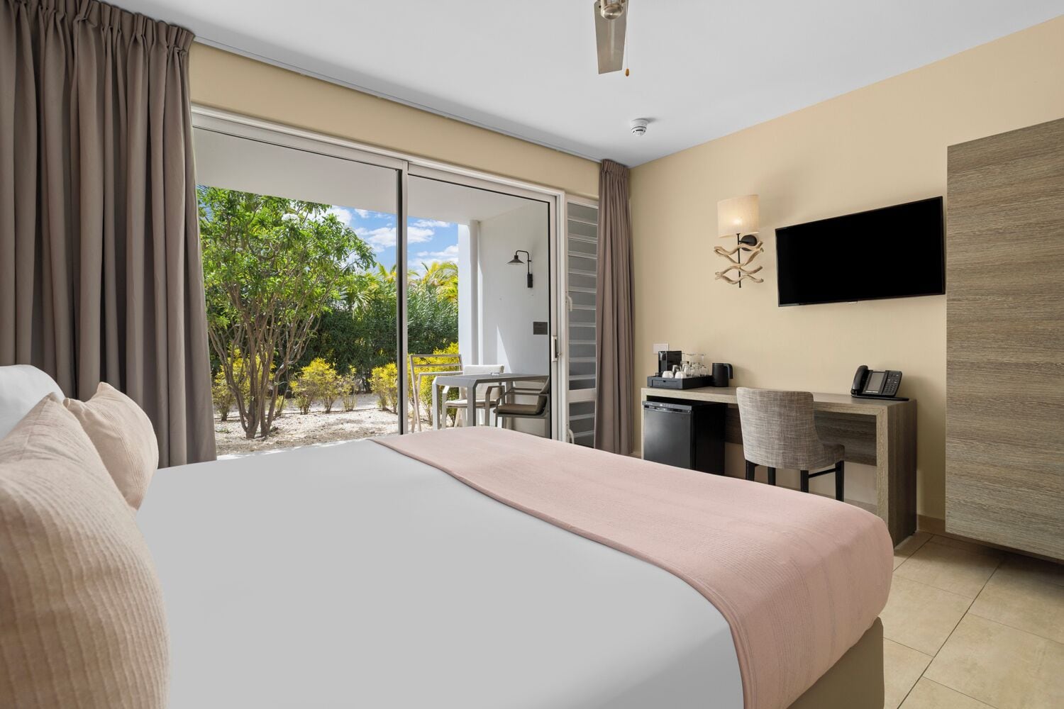 In-room safe, blackout drapes, iron/ironing board (on request)