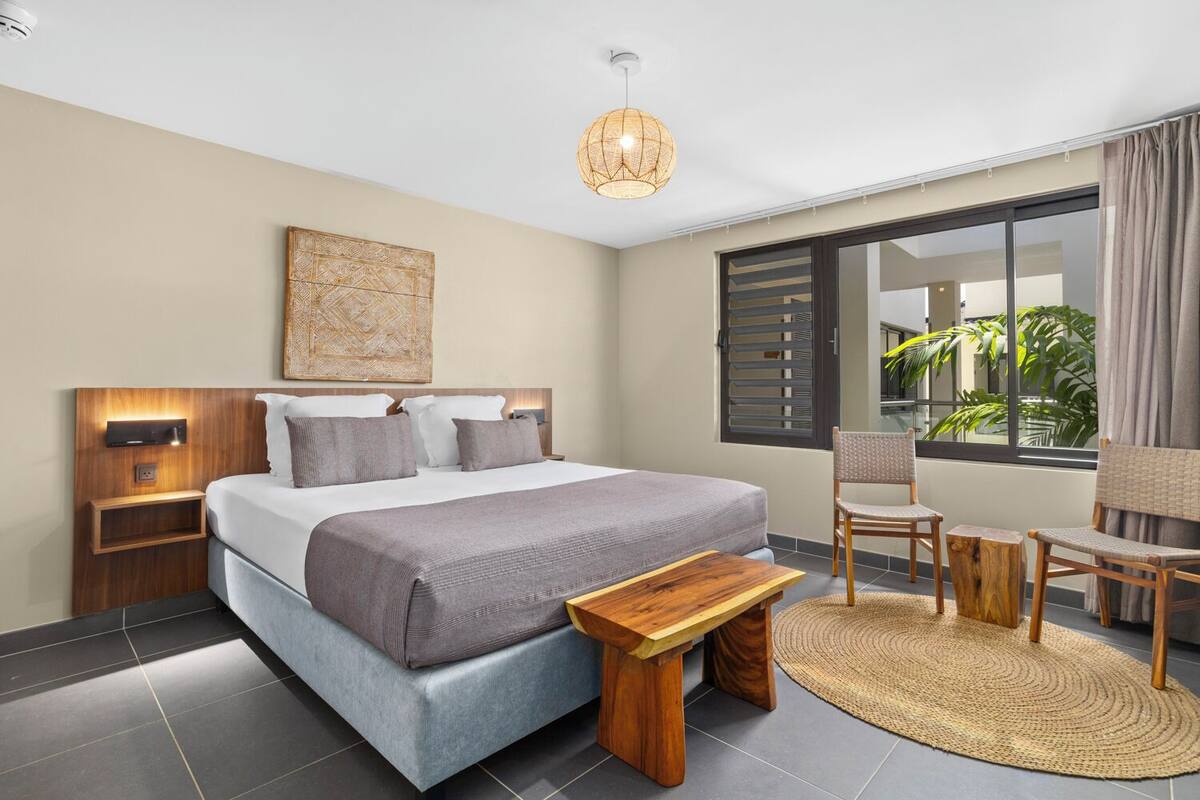 In-room safe, blackout drapes, iron/ironing board (on request)