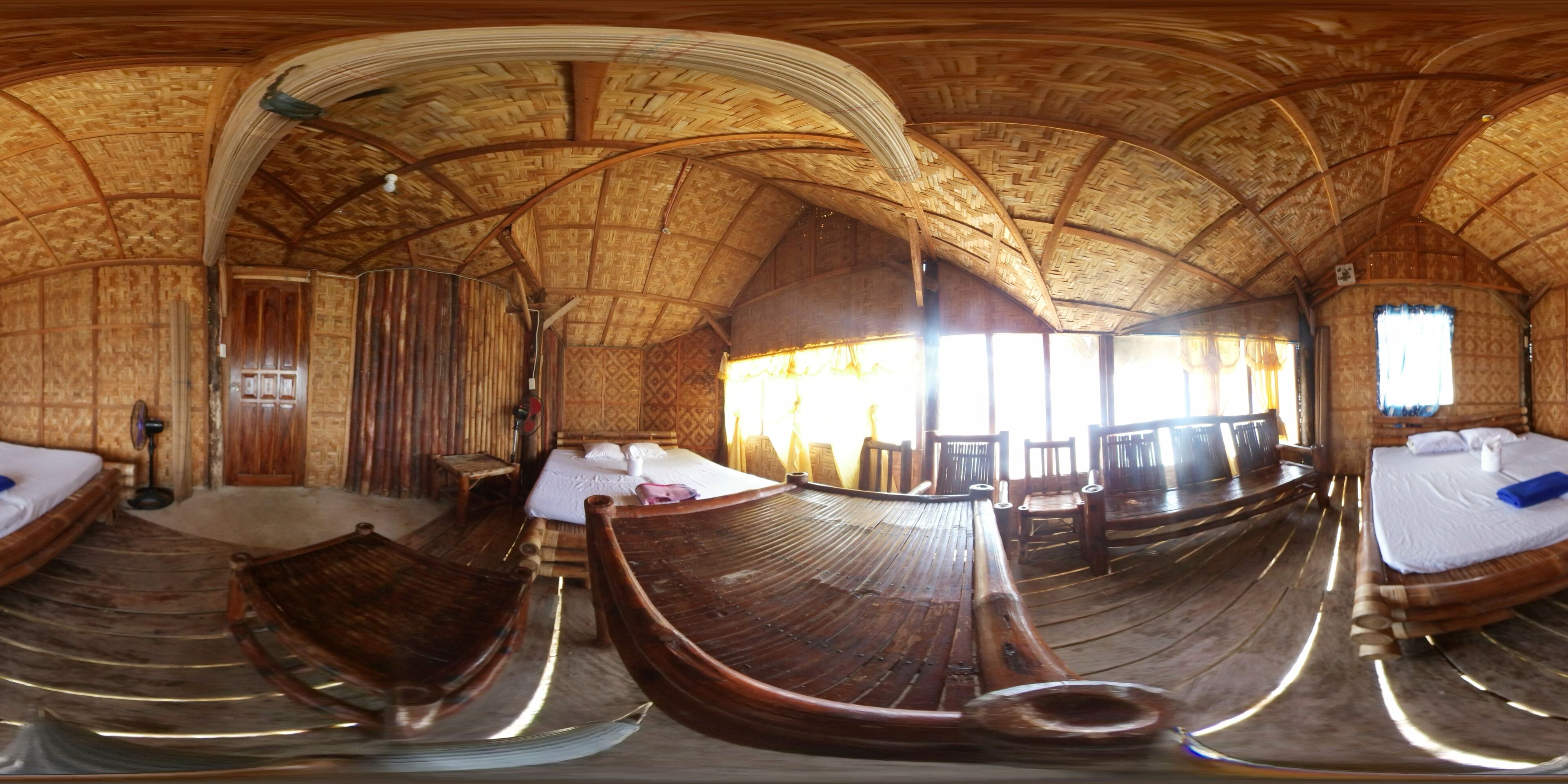 Casa de campo básica, 2 camas dobles, vistas a la playa, frente a la playa