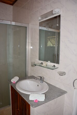 Double Room, Balcony, Sea View | Bathroom - Villa Anse La Blague (Praslin Island)