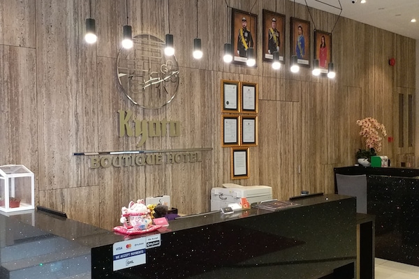 Mostrador para check-in y check-out