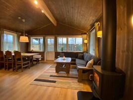 Chalet, 2 Bedrooms, Private Bathroom | Living area | Flat-screen TV