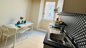 Two-Bedroom Apartment | Private kitchen | Refrigerator (on request), electric kettle - Rome Terminal House (Rome)