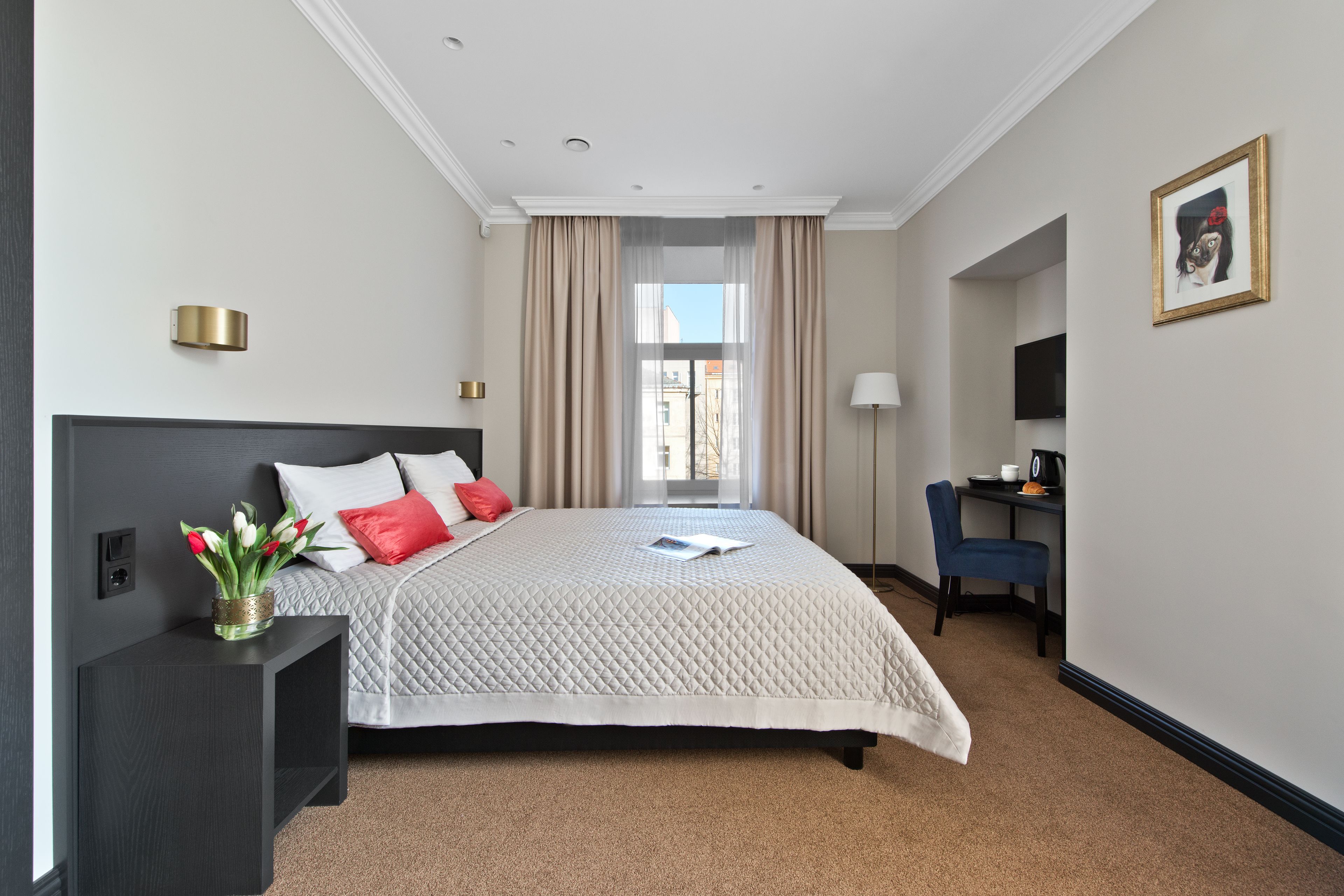 classic double or twin room | premium bedding, in-room safe, desk, iron/ironing board