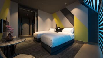 Standard Twin Room (Check In-21:00 Check Out-09:00) | Desk, blackout drapes, free WiFi, bed sheets
