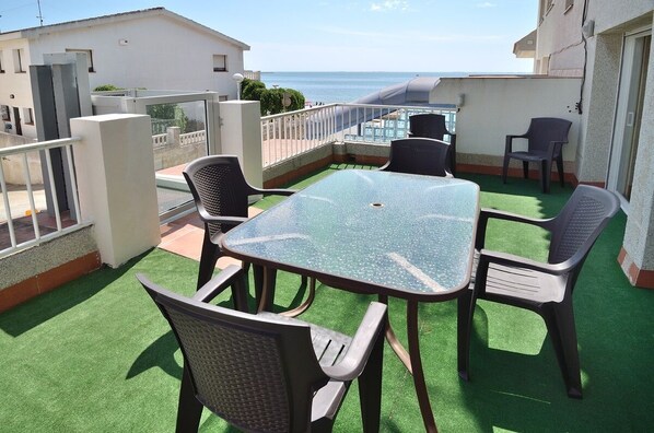 Lägenhet - 1 sovrum - terrass - viss havsutsikt | Terrass/Patio