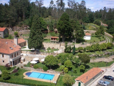 Aerial view. Pazo de Adrán