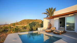 Deluxe Room (For 3) | Hypo-allergenic bedding available, down comforters, pillowtop beds - Kostantakis Winery & Residence (Milos)