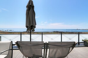 Apartment, Multiple Beds, Sea View | Terrace/patio - Hotel La Petite Sirène (Quiberon)