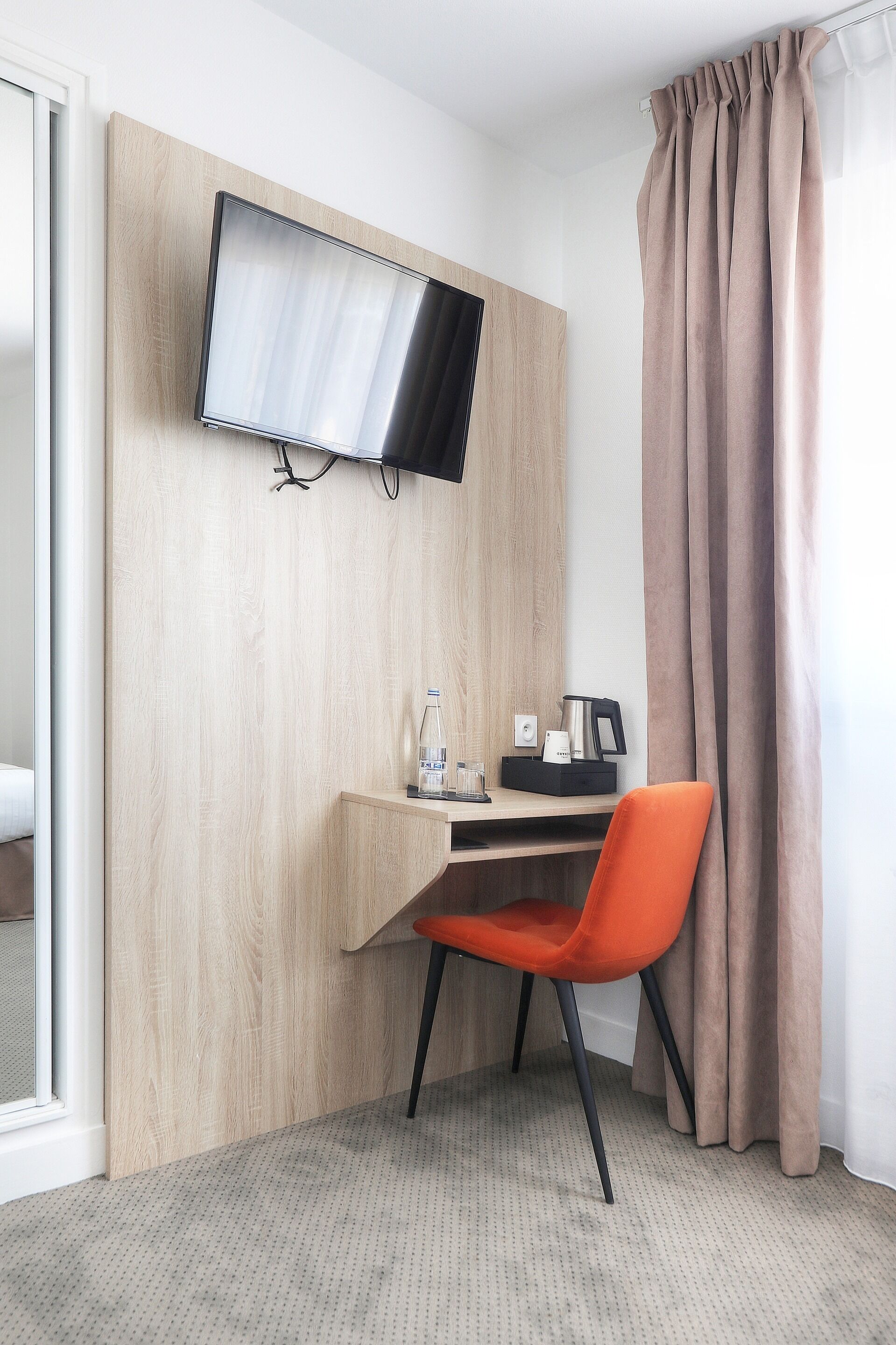 double room, 1 queen bed, courtyard view | individually decorated, individually furnished, desk, blackout curtains