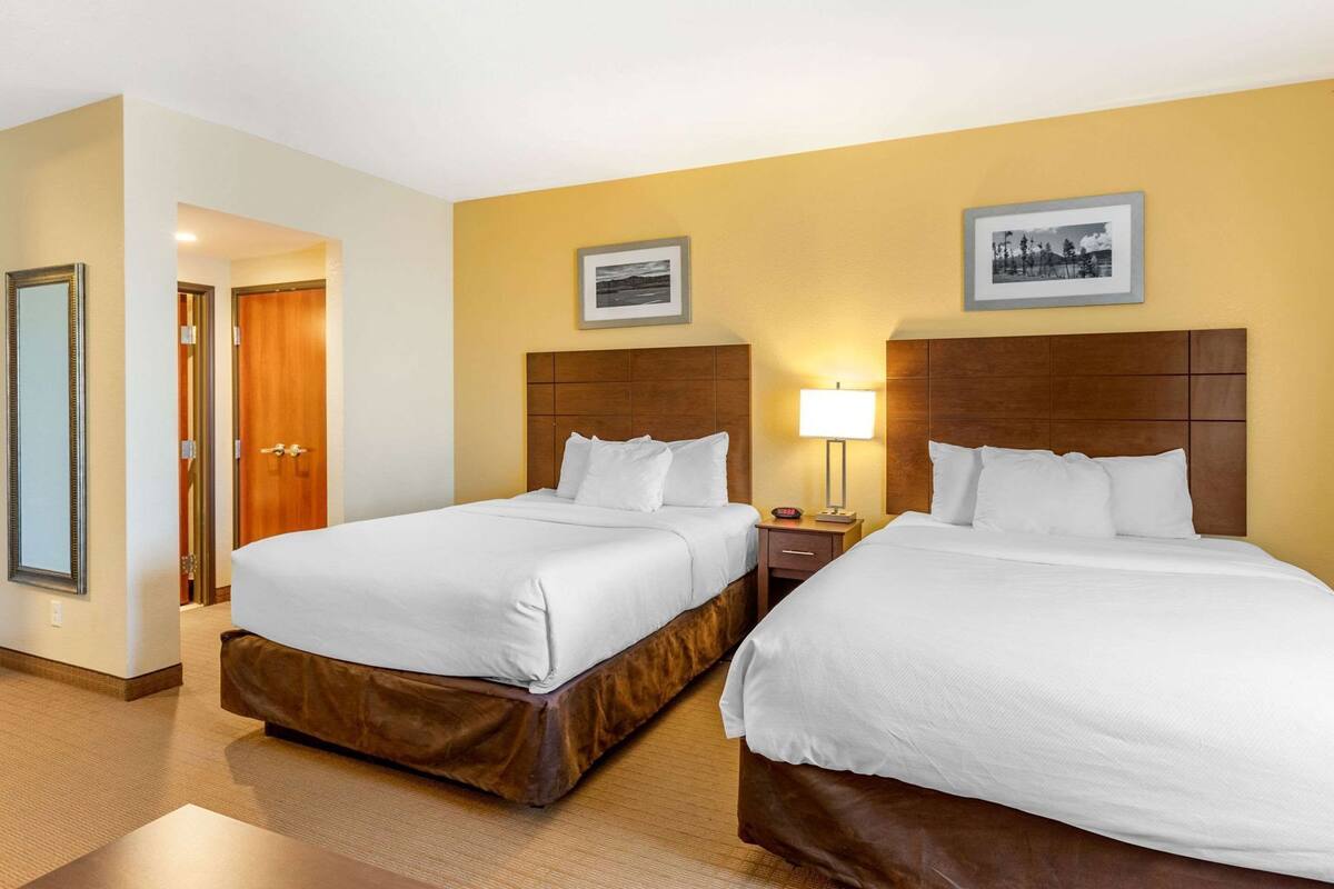 Blackout curtains, iron/ironing board, free WiFi, bed sheets