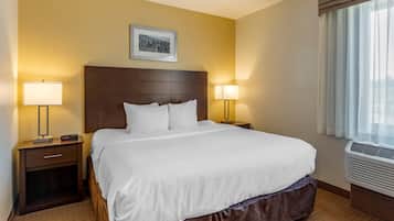 Blackout drapes, iron/ironing board, free WiFi, bed sheets