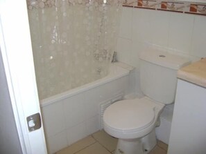 Standard Apartment, 3 Bedrooms, Terrace | Bathroom | Combined shower/tub, towels