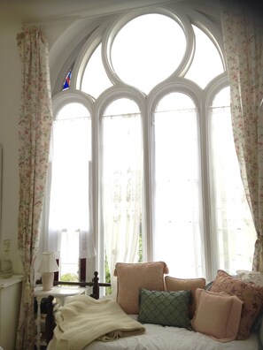 The Chapel Room | Premium bedding, individually decorated, individually furnished