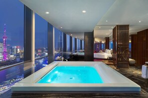 Presidential Suite, 1 King Bed (SW-M) | Bathroom | Separate tub and shower, rainfall showerhead, designer toiletries - W Shanghai - The Bund (Shanghai)