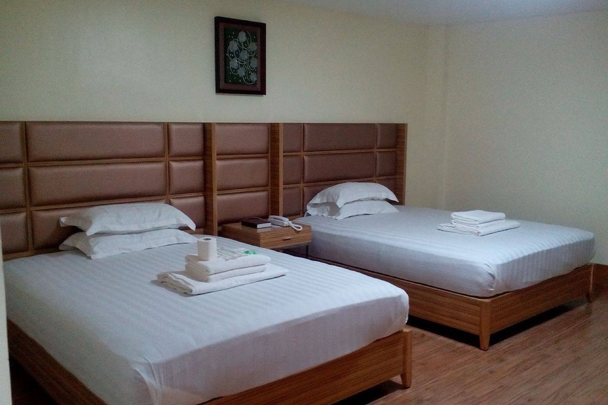 family room | desk, bed sheets