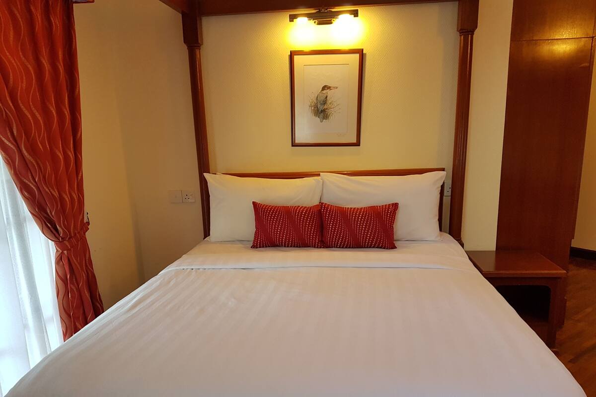 VIP Suite | Desk, iron/ironing board, bed sheets