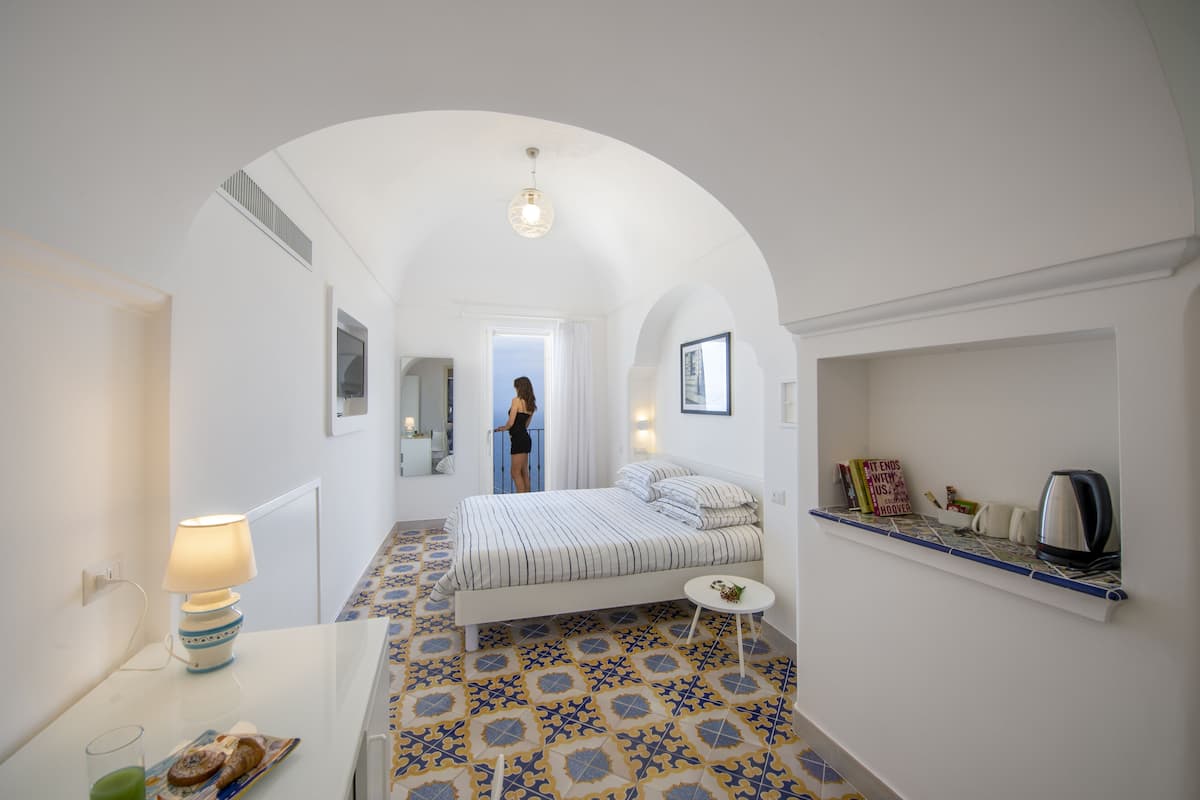 Superior-Doppel- oder -Zweibettzimmer, 1 Schlafzimmer, Nichtraucher, Meerblick | 1 Schlafzimmer, hochwertige Bettwaren, Daunenbettdecken