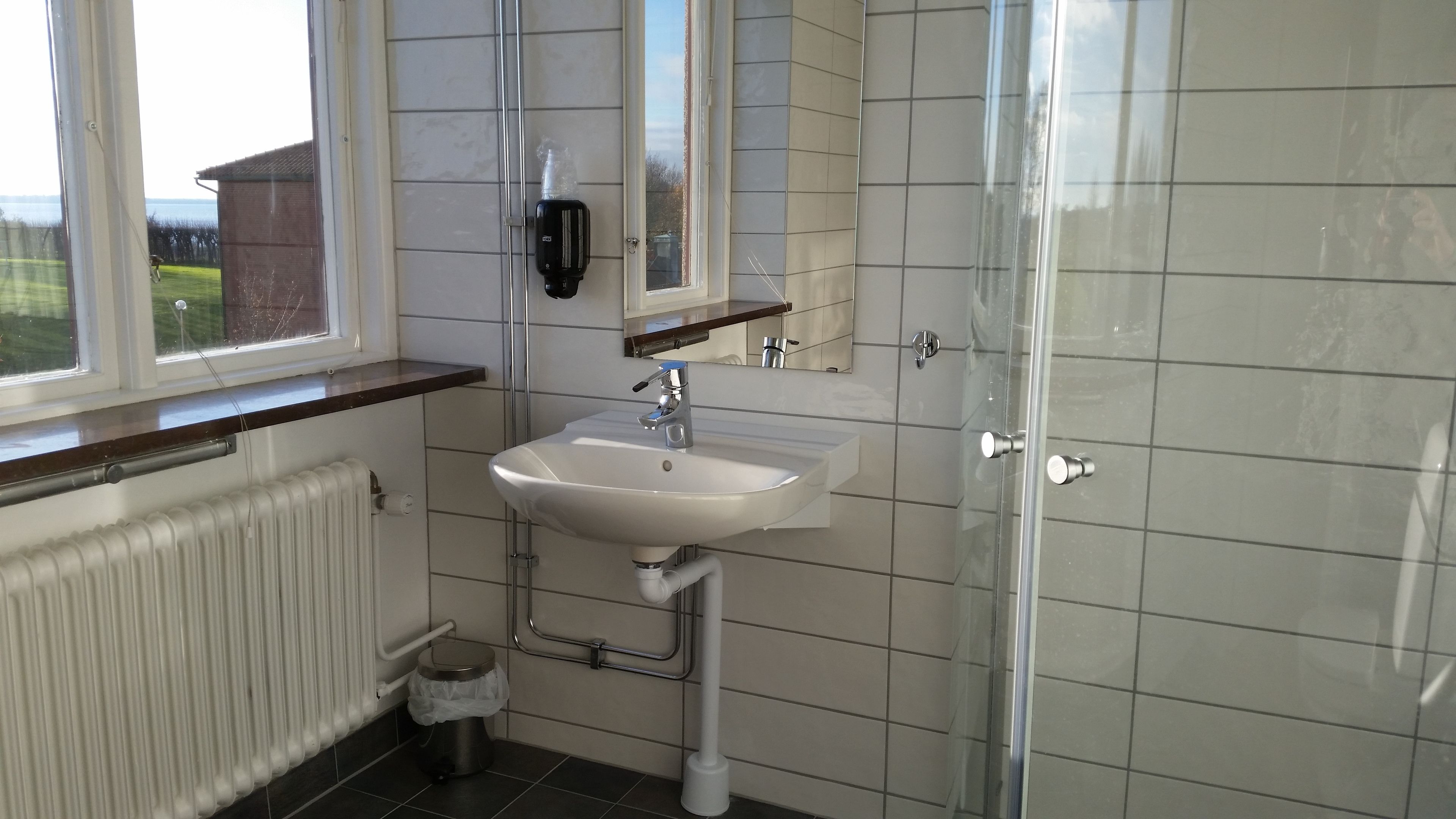 standard double room | bathroom | shower, free toiletries, hair dryer, towels