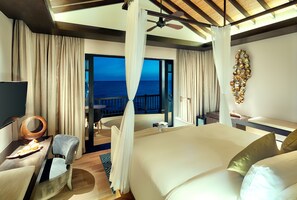 Literie de qualité supérieure, couette en duvet d'oie, minibar