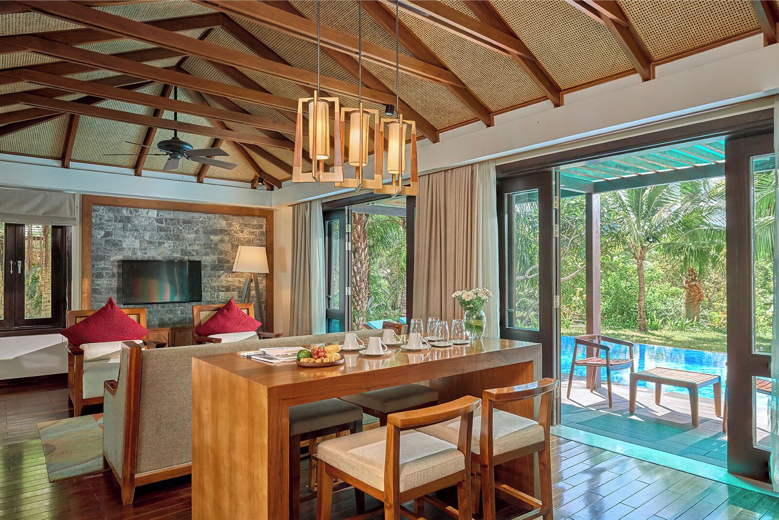 Villa, 2 Bedrooms, Private Pool | Living area | LED TV