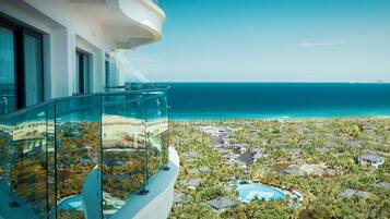 Deluxe Double or Twin Room, Partial Sea View | Terrace/patio