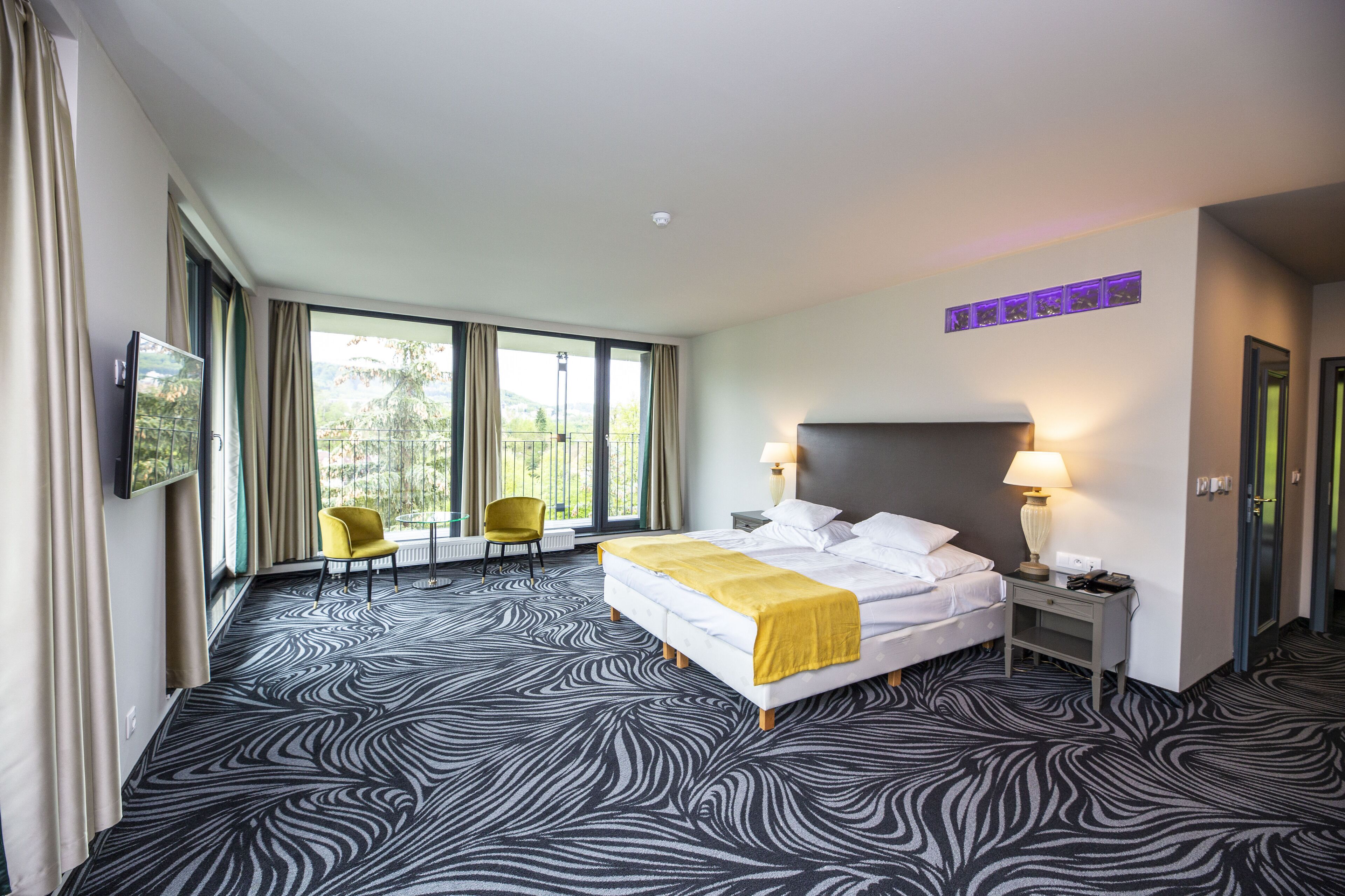 Deluxe-dobbeltværelse - 1 soveværelse - terrasse - udsigt til flod | Mørklægningsgardiner, lydisolering, gratis Wi-Fi, sengetøj