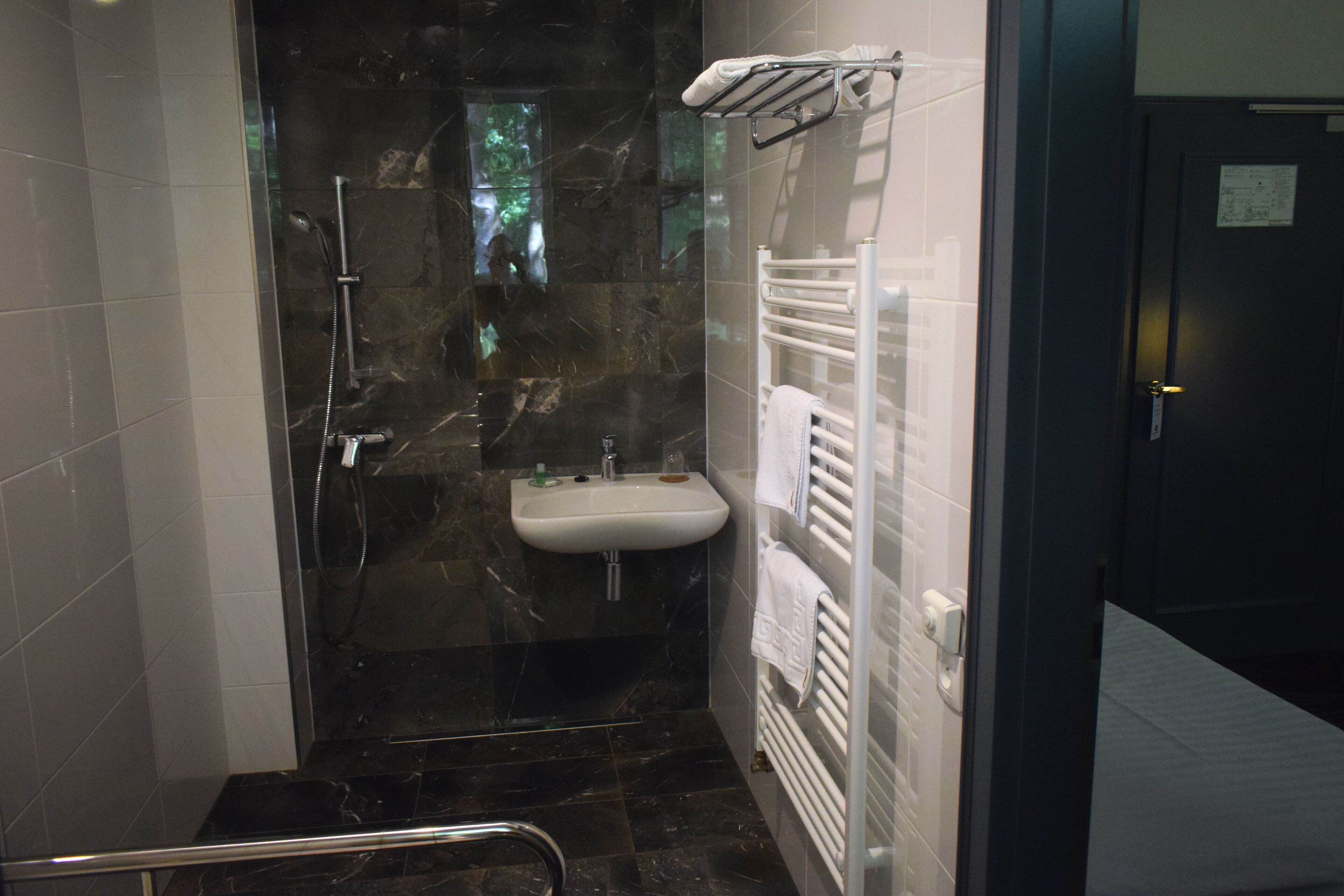 junior triple room, 2 bedrooms, accessible, park view | bathroom | free toiletries, hair dryer, towels, soap