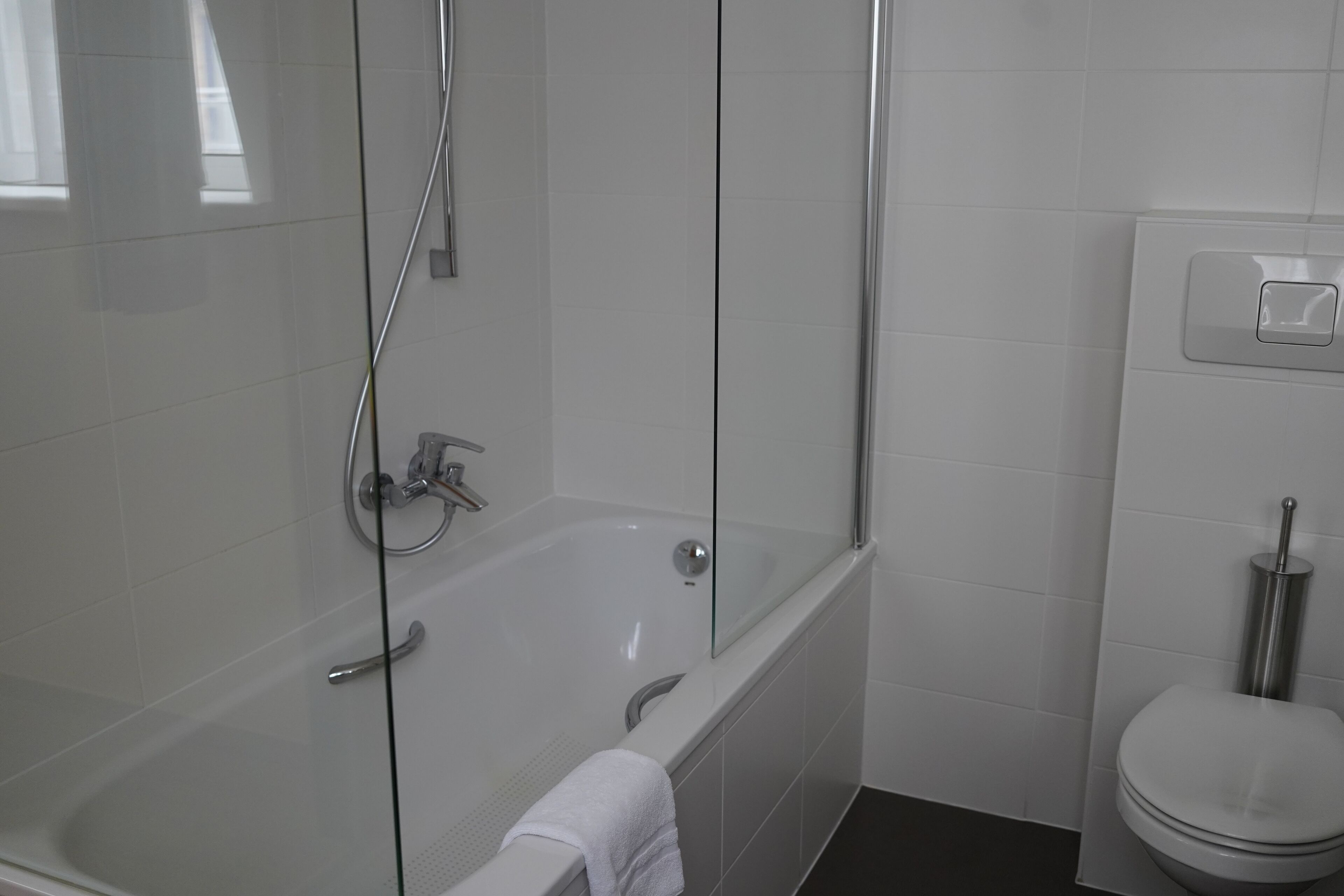 Een douche, een haardroger