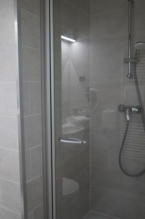Shower, hair dryer