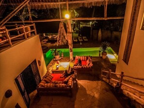 奢華別墅, 4 間臥室, 私人泳池, 花園景觀 | 起居區