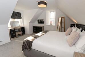 Premium bedding, individually decorated, individually furnished