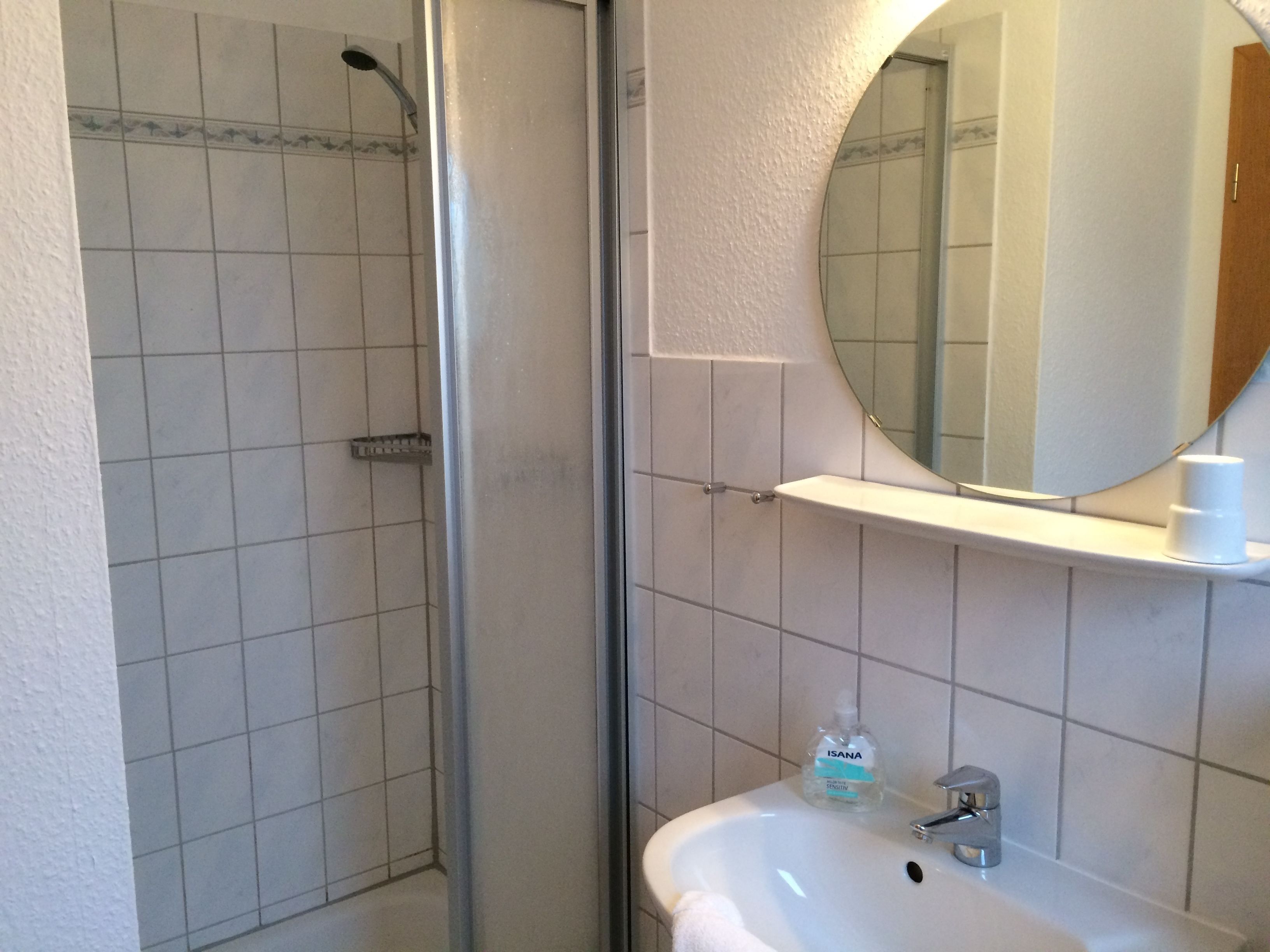 double room | bathroom shower