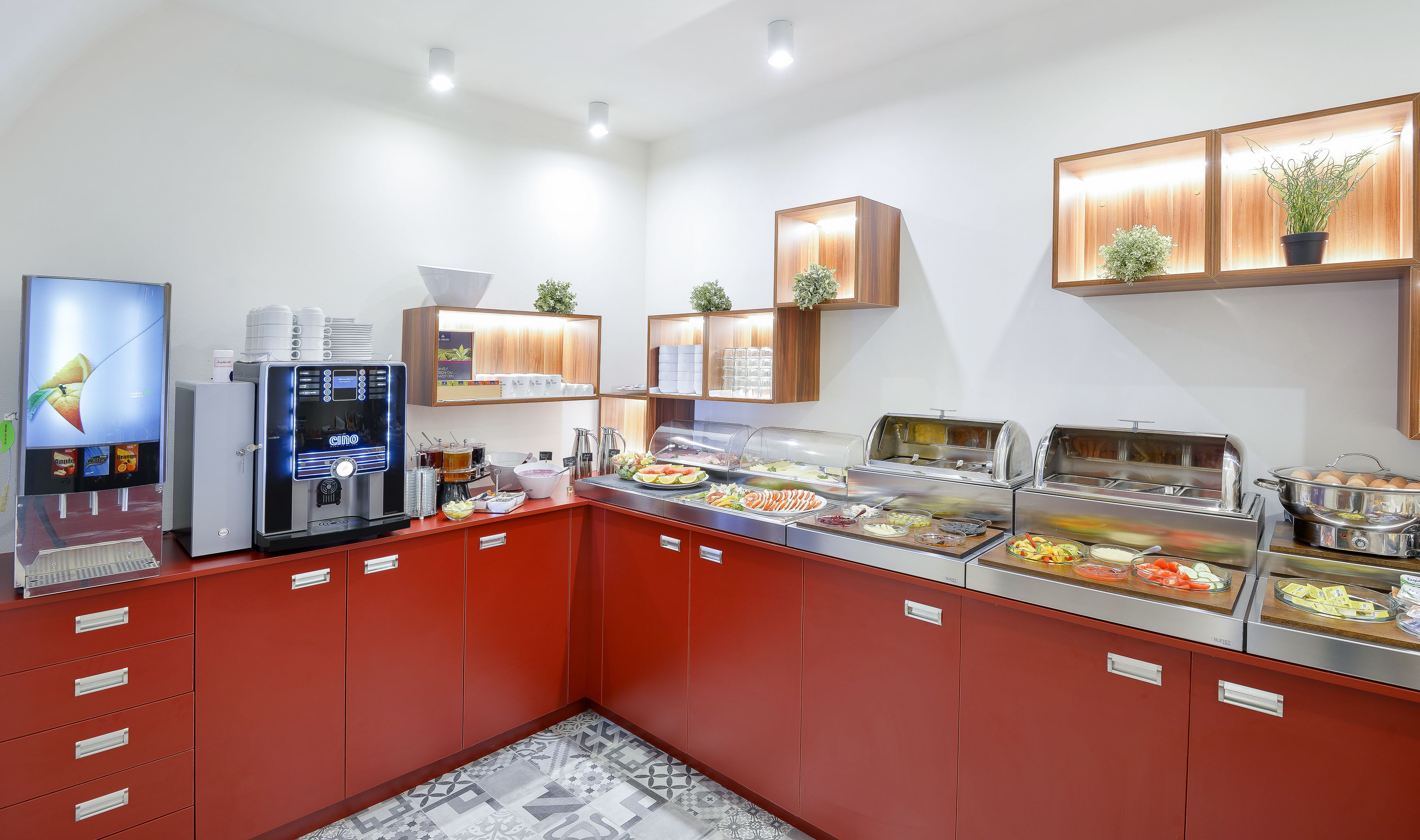 daily buffet breakfast (eur 10 per person)