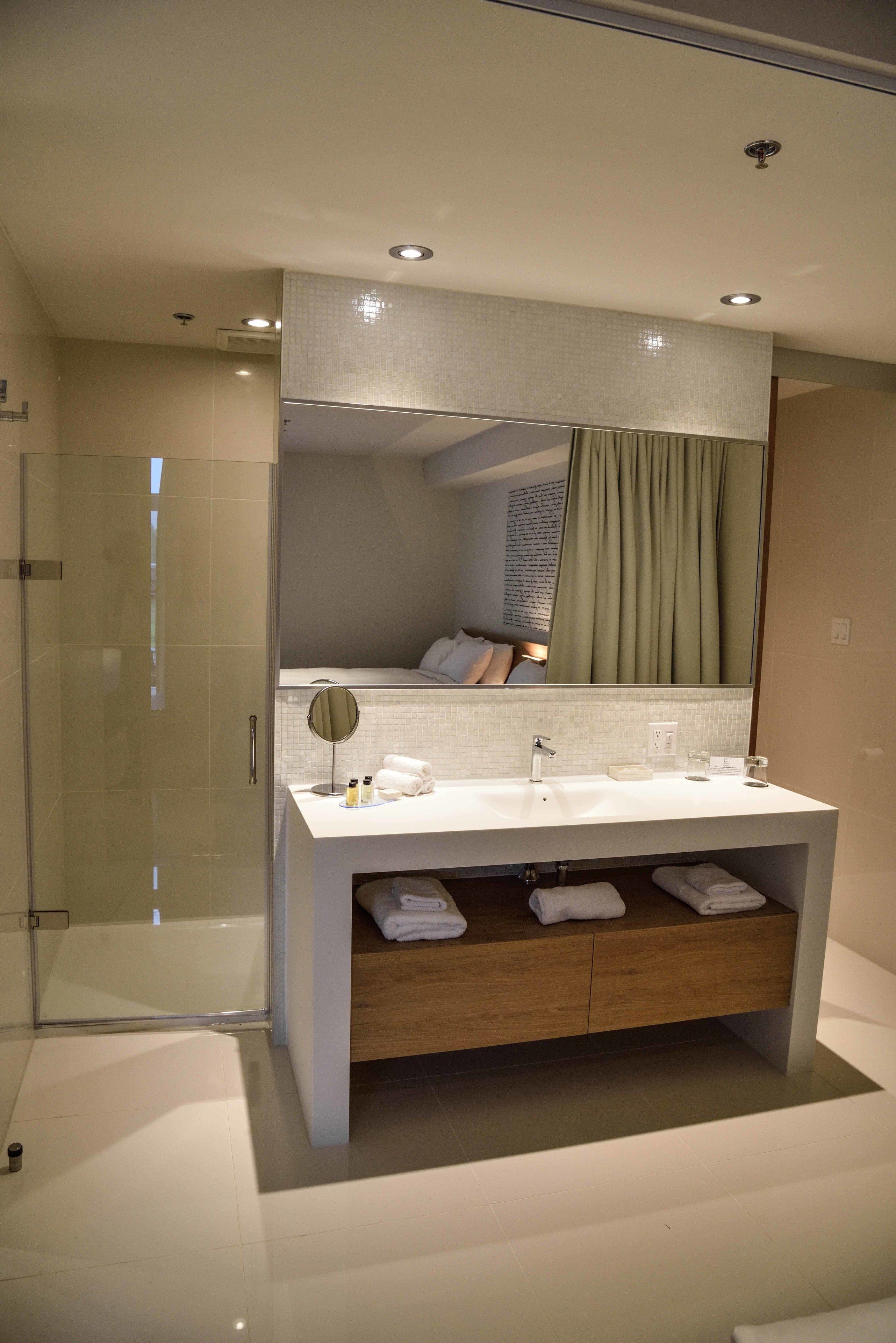 free toiletries, hair dryer, towels